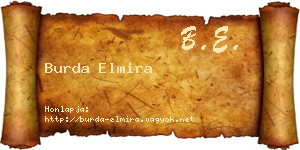Burda Elmira névjegykártya